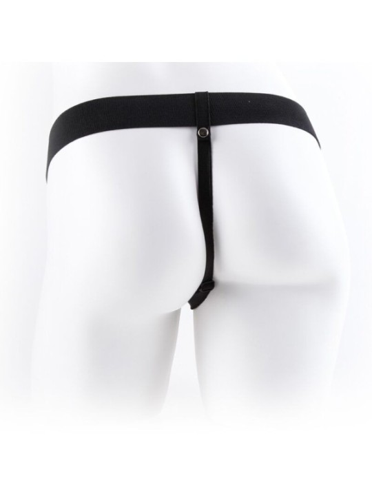FETISH FANTASY SERIES - HARNAIS RÉGLABLE TÉLÉCOMMANDE PÉNIS RÉALISTE AVEC TESTICULES 23 CM