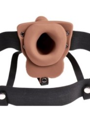 FETISH FANTASY SERIES - HARNAIS RÉGLABLE PÉNIS RÉALISTE AVEC TESTICULES RECHARGEABLES ET VIBRATEUR 15 CM