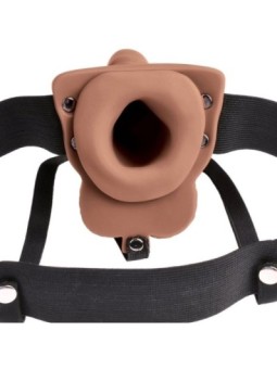 FETISH FANTASY SERIES - HARNAIS RÉGLABLE PÉNIS RÉALISTE AVEC TESTICULES RECHARGEABLES ET VIBRATEUR 15 CM
