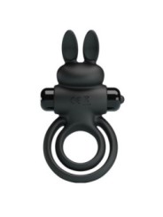 PRETTY LOVE - ANNEAU DE LAPIN VIBRATOR III POUR PÉNIS NOIR