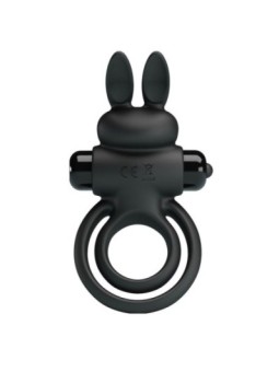PRETTY LOVE - ANNEAU DE LAPIN VIBRATOR III POUR PÉNIS NOIR