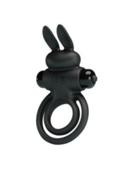 PRETTY LOVE - ANNEAU DE LAPIN VIBRATOR III POUR PÉNIS NOIR
