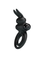 PRETTY LOVE - ANNEAU DE LAPIN VIBRATOR III POUR PÉNIS NOIR