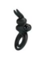 PRETTY LOVE - ANNEAU DE LAPIN VIBRATOR III POUR PÉNIS NOIR
