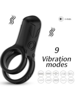 ARMONY - VIBRATEUR DOUBLE ANNEAU NOIR