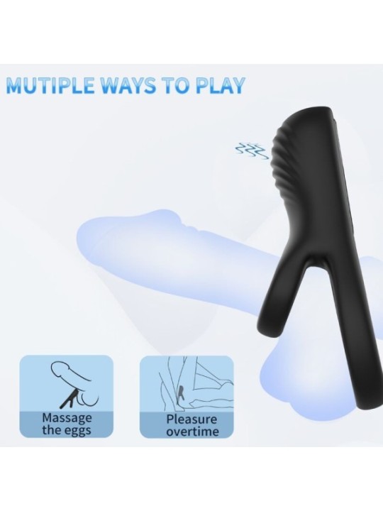 ARMONY - VIBRATEUR DOUBLE ANNEAU NOIR