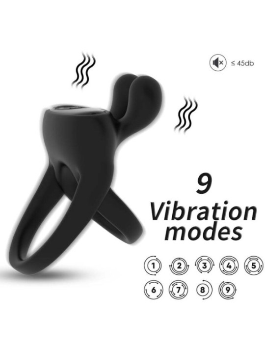 ARMONY - ANNEAU VIBRATEUR LAPIN NOIR