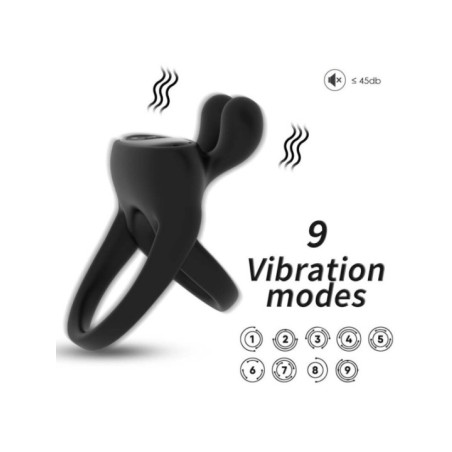 ARMONY - ANNEAU VIBRATEUR LAPIN NOIR