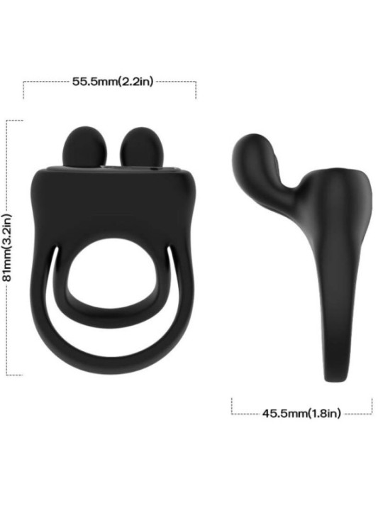 ARMONY - ANNEAU VIBRATEUR LAPIN NOIR