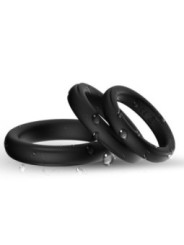 ARMONY - BAGUE TRIPLE SILICONE NOIRE