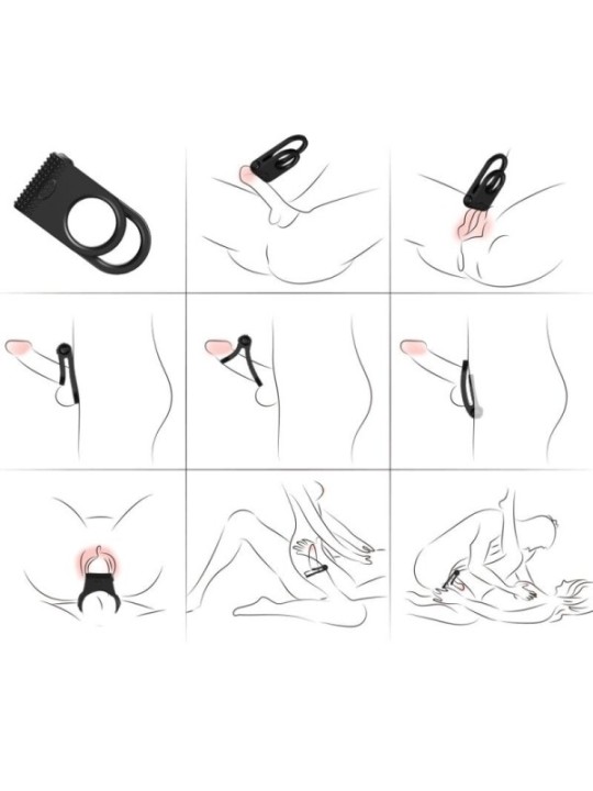 ARMONY - TWINS DOUBLE VIBRATEUR POUR COUPLES NOIR