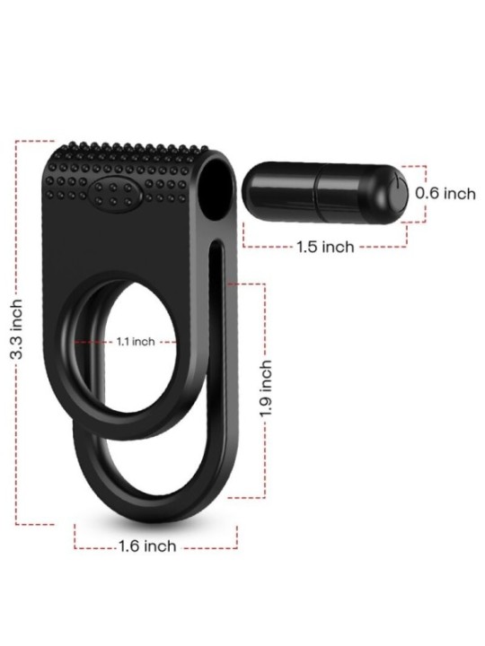 ARMONY - TWINS DOUBLE VIBRATEUR POUR COUPLES NOIR