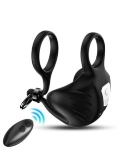 ARMONY - ANNEAU VIBRATEUR MANTA SCROTUM TÉLÉCOMMANDE NOIR
