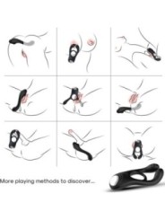 ARMONY - VEYRON DOUBLE VIBRATEUR ANNEAU JOUET POUR COUPLES TÉLÉCOMMANDE NOIR