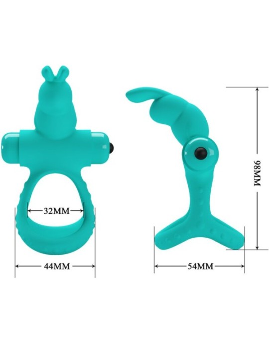 PRETTY LOVE - ANNEAU VIBRATEUR LAPIN VERT FIGGY
