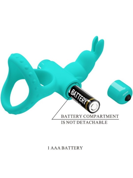 PRETTY LOVE - ANNEAU VIBRATEUR LAPIN VERT FIGGY