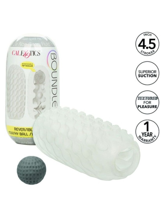 CALEXOTICS - BOUNDLESS RÉVERSIBLE SQUISHY BALL STROKE JAUNE