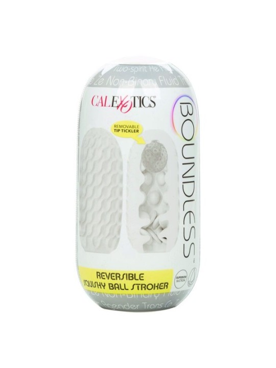 CALEXOTICS - BOUNDLESS RÉVERSIBLE SQUISHY BALL STROKE JAUNE