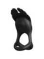 PRETTY LOVE - SILAS ANNEAU PÉNIS VIBRANT 7 VIBRATIONS SILICONE NOIR