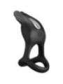 PRETTY LOVE - SILAS ANNEAU PÉNIS VIBRANT 7 VIBRATIONS SILICONE NOIR