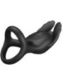 PRETTY LOVE - SILAS ANNEAU PÉNIS VIBRANT 7 VIBRATIONS SILICONE NOIR