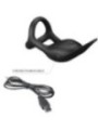 PRETTY LOVE - SILAS ANNEAU PÉNIS VIBRANT 7 VIBRATIONS SILICONE NOIR