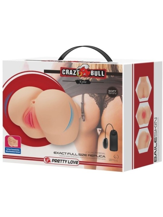 CRAZY BULL - VIBRATEUR RÉALISTE VAGIN ET ANUS KYLIE