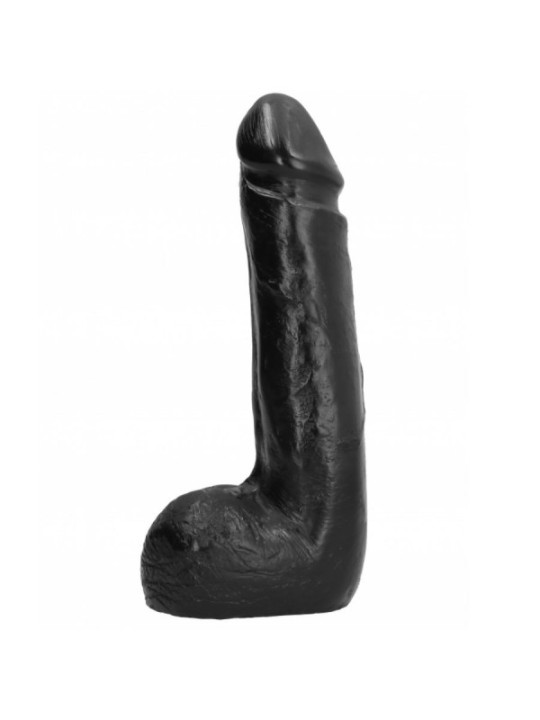 ALL BLACK - GODE RÉALISTE NOIR DOUX 20 CM
