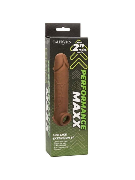 CALEXOTICS - EXTENSION PERFORMANCE MAXX LIFE-LIKE 8 PEAU MARRON