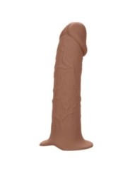 CALEXOTICS - EXTENSION PERFORMANCE MAXX RÉALISTE AVEC HARNAIS PEAU MARRON