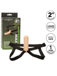 CALEXOTICS - EXTENSION PERFORMANCE MAXX AVEC HARNAIS PEAU CLAIRE
