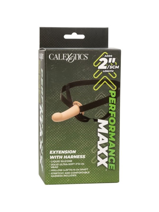 CALEXOTICS - EXTENSION PERFORMANCE MAXX AVEC HARNAIS PEAU CLAIRE