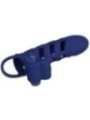 PRETTY LOVE - ALTAF ANNEAU VIBRATEUR AVEC GAINE EN SILICONE BLEU