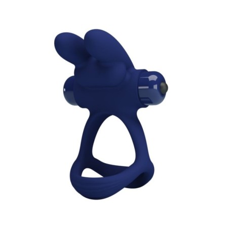 PRETTY LOVE - FRANCISCO DOUBLE ANNEAU VIBRANT LAPIN BLEU