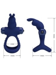 PRETTY LOVE - LUCHITO DOUBLE ANNEAU VIBRANT LAPIN BLEU