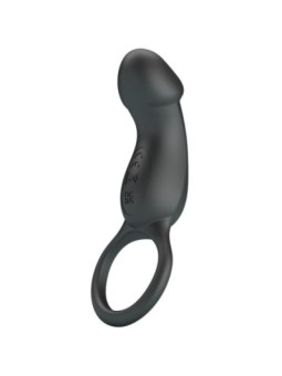 PRETTY LOVE - TRAE ANNEAU VIBRANT AVEC STIMULATEUR NOIR