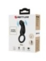 PRETTY LOVE - TRAE ANNEAU VIBRANT AVEC STIMULATEUR NOIR