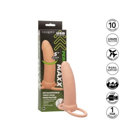 CALEXOTICS - MAXX THICK DOUBLE PÉNÉTRATEUR 10 VIBRATIONS CHAIR