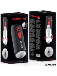 JAMYJOB - MASTURBATEUR VAGIN AUTOMATIQUE PHANTOM 5 MODES D'ASPIRATION ET DE POUSSE