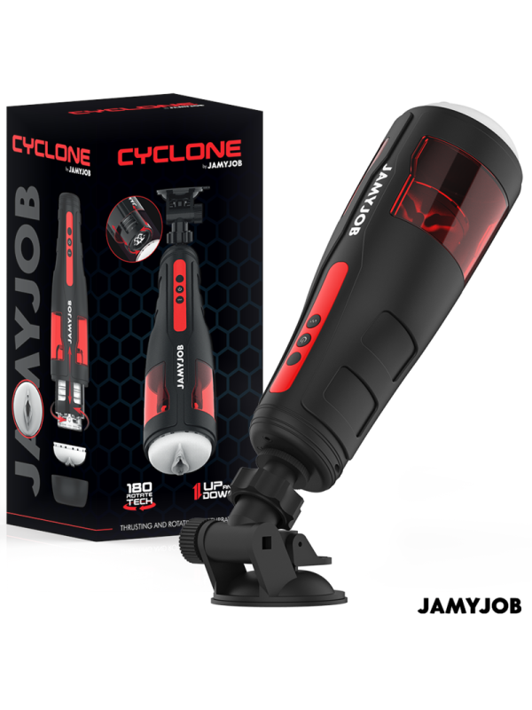 JAMYJOB - MASTURBATEUR VAGIN AUTOMATIQUE CYCLONE 10 MODES DE ROTATION ET DE POUSSÉE