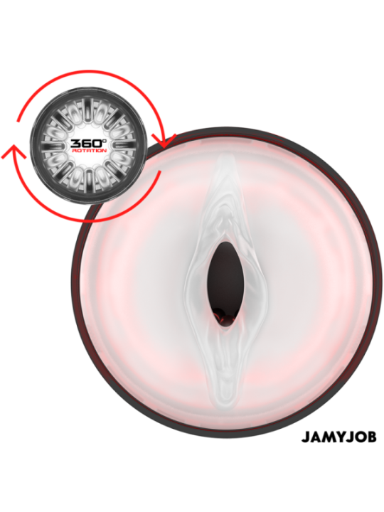 JAMYJOB - MASTURBATEUR VAGIN AUTOMATIQUE CYCLONE 10 MODES DE ROTATION ET DE POUSSÉE