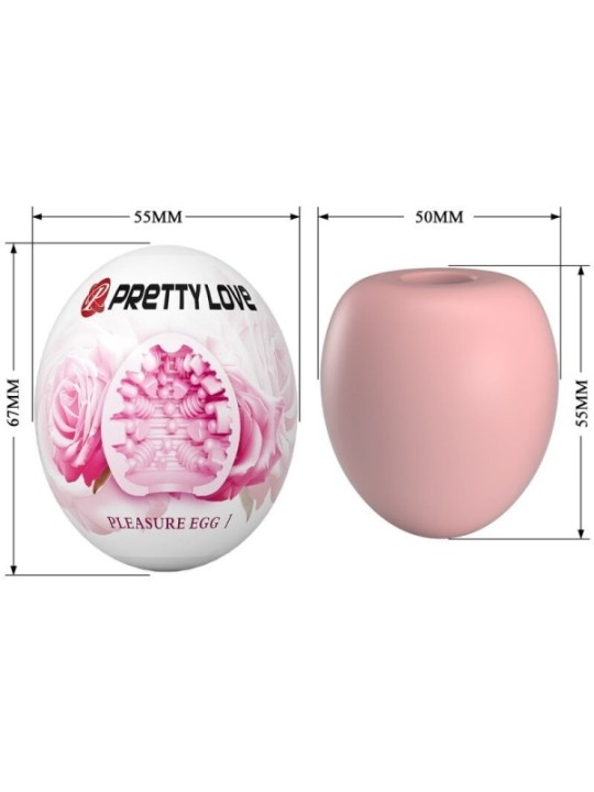 PRETTY LOVE - MASTURBATEUR POUR HOMME OEUF ROSE