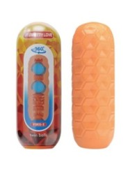 PRETTY LOVE - MASTURBATEUR POUR HOMME À DEUX BOULES ORANGE