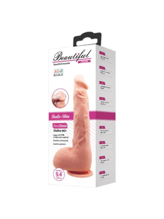BAILE - GODE RÉALISTE JASON NATUREL 24 CM