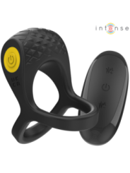 INTENSE - ALEX VIBRATEUR DOUBLE ANNEAU PÉNIS 10 VIBRATIONS NOIR