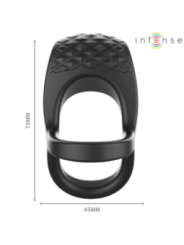 INTENSE - ALEX VIBRATEUR DOUBLE ANNEAU PÉNIS 10 VIBRATIONS NOIR