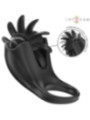 INTENSE - MABEL ANNEAU VIBRANT 10 VIBRATIONS AVEC STIMULATEUR DE CLITORIS NOIR