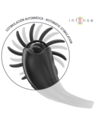 INTENSE - MABEL ANNEAU VIBRANT 10 VIBRATIONS AVEC STIMULATEUR DE CLITORIS NOIR
