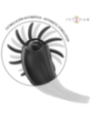 INTENSE - MABEL ANNEAU VIBRANT 10 VIBRATIONS AVEC STIMULATEUR DE CLITORIS NOIR
