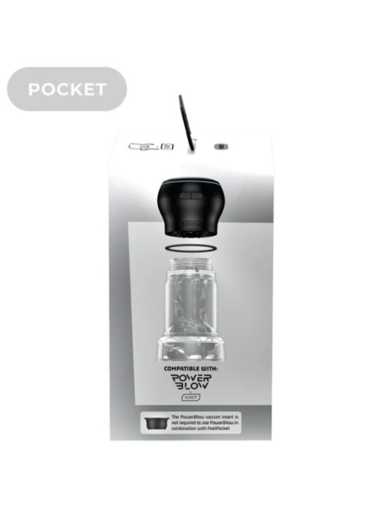 KIIROO - FEEL POCKET STROKER CRISTAL PAR KIIROO TRANSPARENT